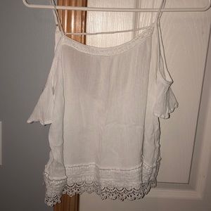 White off the shoulder top